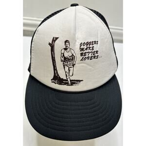 Vintage Trucker Mesh SnapBack Hat “Joggers Make Better Lovers “ Retro Funny 70’s